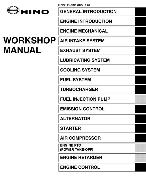 download Hino FD FE FF SG FA FB Series workshop manual