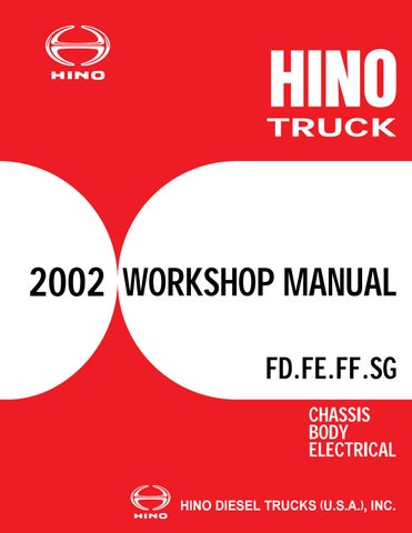 download Hino FD Series workshop manual