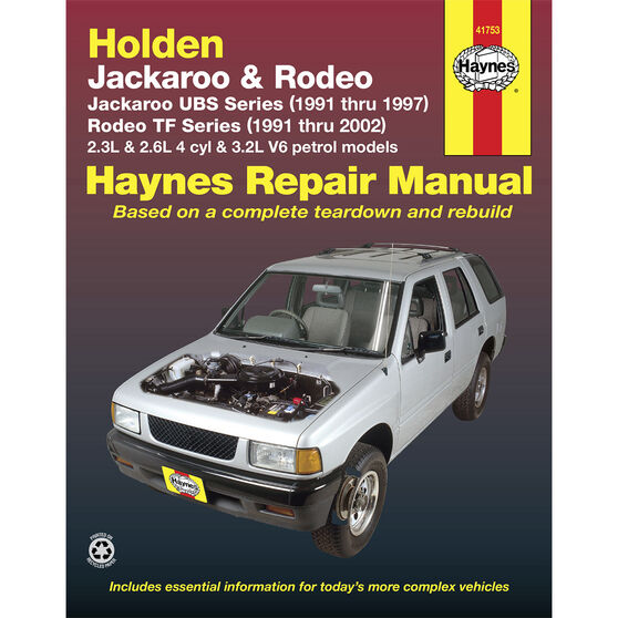 download Holden Jackaroo workshop manual