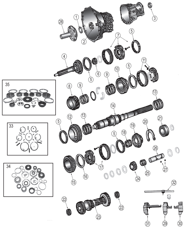 download Jeep Wrangler NV3550 gearbox workshop manual