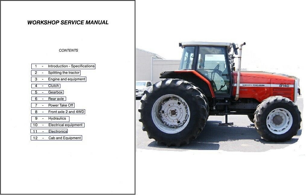 download Massey Ferguson 8100 series tractor workshop manual