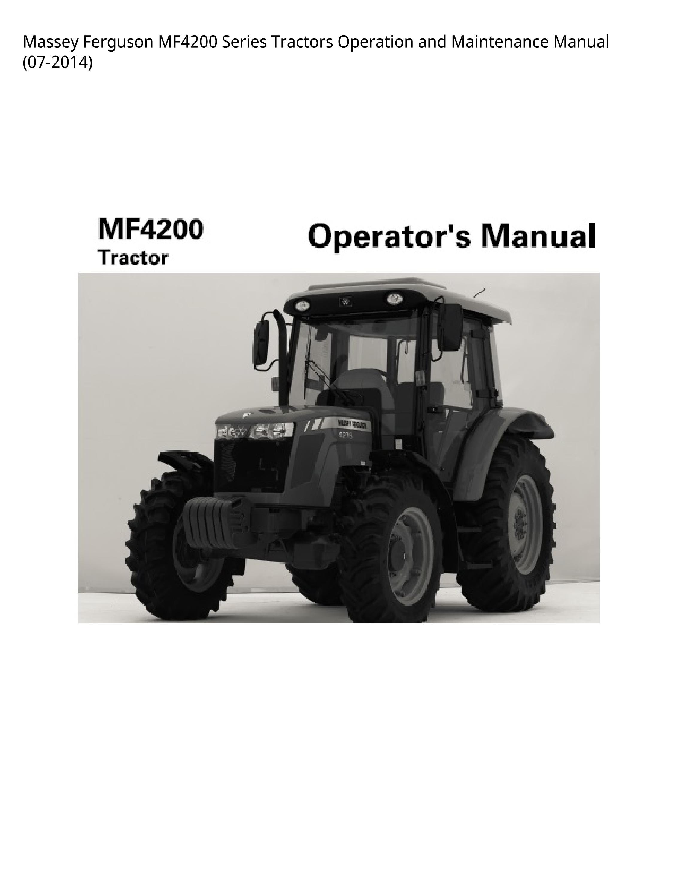 download Massey Ferguson MF4200 tractor workshop manual