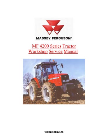 download Massey Ferguson MF4200 tractor workshop manual