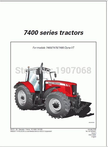 download Massey Ferguson MF6400 MF 6400 workshop manual