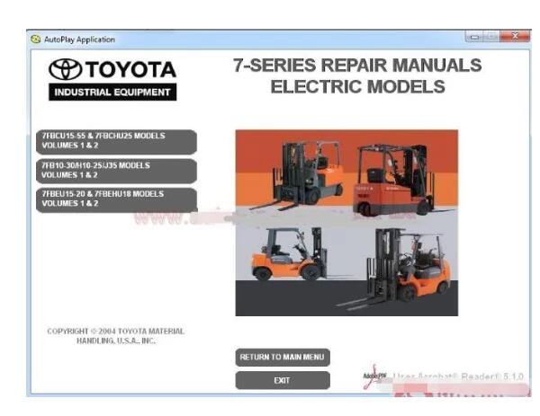 download Toyota Skid Steer Loader SDK10 workshop manual